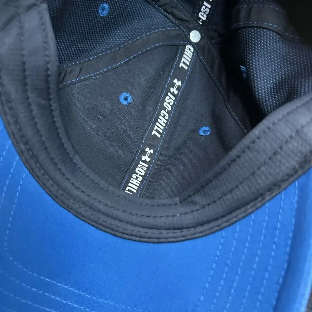 Under Armour Mens Sportstyle Adjustable Sliding Closure Sweat Band Blue